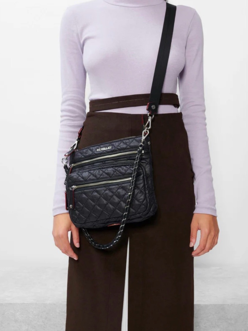 NWT MZ Wallace Downtown Crosby Crossbody in Black